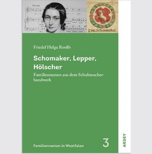 Grünes Cover des 3. Heftes der Reihe "Familiennamen in Westfalen".