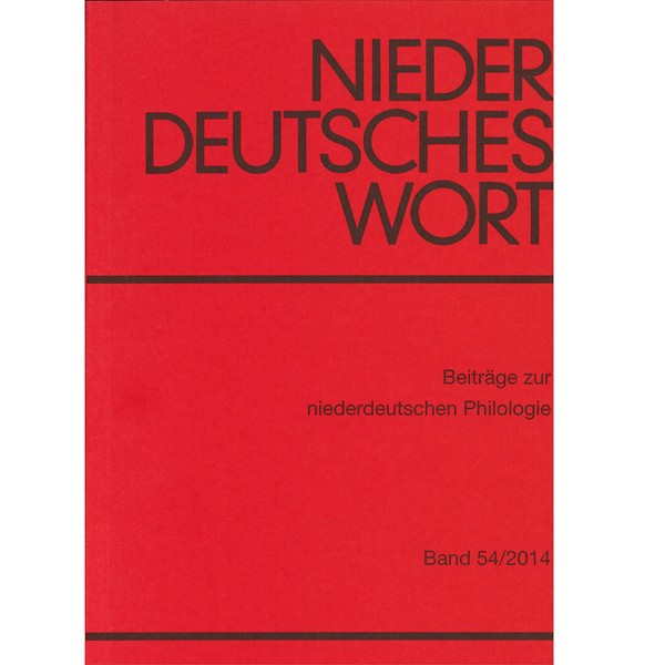 Coveransicht von vier Bänden der Zeitschrift "Niederdeutsches Wort"