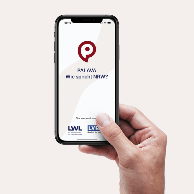 Splashscreen der PALAVA-App Splashscreen der PALAVA-App