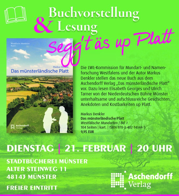 Plakat der Buchvorstellung
